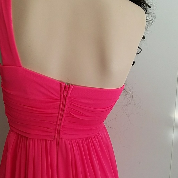 Neon Pink maxi dress  sz 3 - Picture 6 of 6